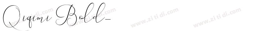 Qiqimi Bold字体转换